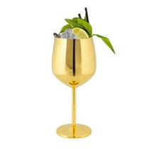 Taça Metalizada Vinho Drink Gyn Festa Buffet Dourada 500ml Taça Metalizada Vinho Drink Gyn Festa Buffet Dourada 500ml