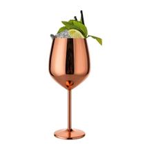Taça Metalizada Vinho Drink Gyn Festa Buffet Rosé Gold 500ml Taça Metalizada Vinho Drink Gyn Festa Buffet Rosé Gold 500ml