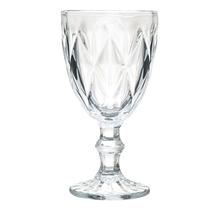 Taça Modelo Diamante Transparente Em Vidro - 240Ml