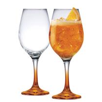Taça One Drink Haste Laranja 2 Peças 400ml Taça One Drink Haste Laranja 2 Peças 400ml