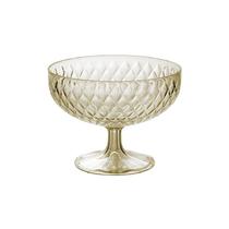 Taça P/ Sobremesa Glamour Grande 1,9l Plastico Cristal Ambar