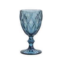 Taça para Água Vinho Diamond Lyor Azul 300ml