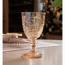 Taça para Água Wolff Arabesco Âmbar 320ml Cristal Ecológico