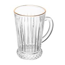 Taça para Cappucino Lyor Deli Diamante com Fio de Ouro 210ml
