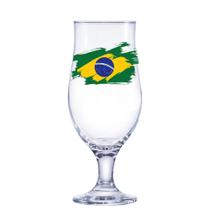 Taça para Cerveja Ruvolo Royal Beer Bandeira do Brasil 330ml
