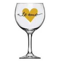 Taça para Gin Royal Dourada Taça para Gin Celebre o Amor