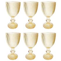 Taça para Licor Graffiato Âmbar em Vidro 6 Peças 60ml Hauskraft