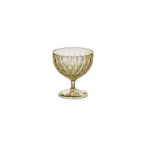Taça Para Sobremesa Sorvete Glamour Ambar 350ml Acrilico