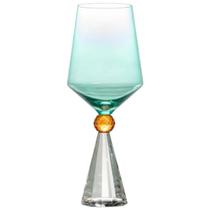 Taça Para Vinho Agua Em Vidro Verde 550Ml