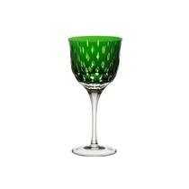 Taça para vinho branco em cristal Strauss Overlay 225.103.152 330ml verde escuro
