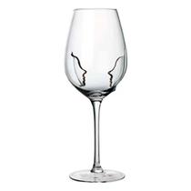 Taça para Vinho Lapidada de Vidro Passione Transpar.590ml - Unid.