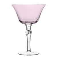 Taça para Vinho Lily 300ml Vidro Rosa e Cinza Wolff Taça para Vinho Lily 300ml Vidro Rosa e Cinza Wolff