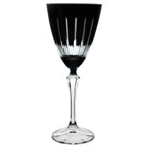 Taca para vinho tinto Elizabeth lapidada em cristal ecologico 250ml A22cm cor preto - Bohemia