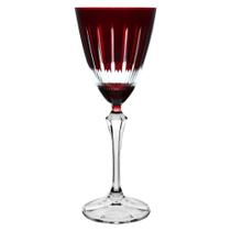 Taca para vinho tinto Elizabeth lapidada em cristal ecologico 250ml A22cm cor vermelha - Bohemia