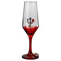 Taça Pomba Gira Flor Tridente Champagne Buffet Vidro 186ml Taça Pomba Gira Flor Tridente Champagne Buffet Vidro 186ml