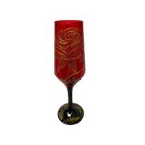 Taça Pomba Gira Preta Vermelha Rosa Buffet Cristal 186ml - Meta Atacado Taça Pomba Gira Preta Vermelha Rosa Buffet Cristal 186ml - Meta Atacado