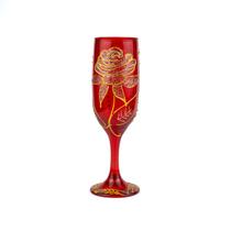 Taça Pomba Gira Rosa Vermelha Cristal Super Luxo Vidro 180ml Taça Pomba Gira Rosa Vermelha Cristal Super Luxo Vidro 180ml
