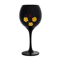 Taça Preta Pomba Gira 3 Rosas e Trid. Pr 400 ml 20cm Celebra Taça Preta Pomba Gira 3 Rosas e Trid. Pr 400 ml 20cm Celebra