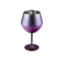 Taça Prismática 2 em 1 Térmica Cocktail Glass 410ml Aço Inox