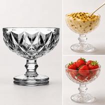 Taça Sobremesa Diamond Transparente 380ml Taça Cristal Sorvete açaí Doces festas mousse mesa posta