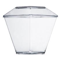 Taça Sobremesa Quadrada 100ml C/ 10 Un Base Tampa Taça Sobremesa Quadrada 100ml C/ 10 Un Base Tampa