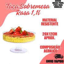 Taça Sobremesa Rasa Transparente 1,1L Doces