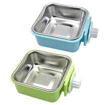 Taça suspensa de aço inoxidável Kathson Pet Feeder, 12 cm, 2 unidades Taça suspensa de aço inoxidável Kathson Pet Feeder, 12 cm, 2 unidades