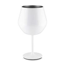 Taça Térmica Inox 350ML com Haste Removível Vira Copo Uso Versátil para Bebidas Branco