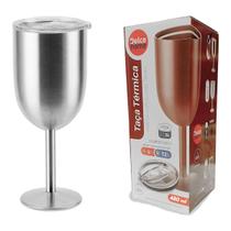 Taça Térmica Parede Dupla Em Inox 480ml Prata Dolce Home