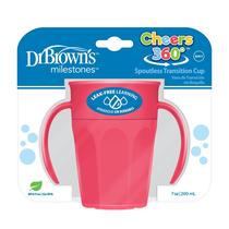 Taça Transition Dr. Brown's Milestones Cheers 360 Pink 200 ml 6m+
