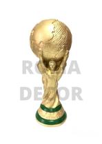 Taça Troféu Copa Do Mundo Qatar Tamanho Real 37cm