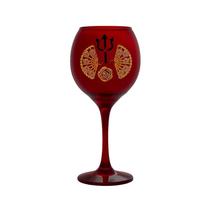 Taça Vermelha Pomba Gira Leques Tridente 400 ml 20cm Celebra Taça Vermelha Pomba Gira Leques Tridente 400 ml 20cm Celebra