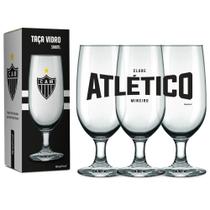 Taça vidro 300ml times - atlético mineiro galo - Brasfoot