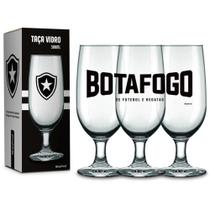 Taça vidro 300ml times - botafogo - Brasfoot