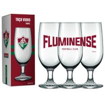 Taça vidro 300ml times - fluminense
