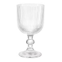 Taça Vidro Canelado Graffiato Vinho Água Transparente 380ML