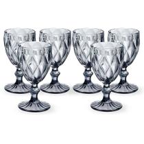 Taça Vidro Diamante 340Ml Copo Água Suco Quality Home