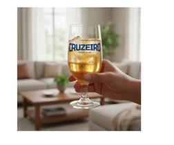 Taça vidro times 300ml - cruzeiro - brasfoot Taça vidro times 300ml - cruzeiro - brasfoot
