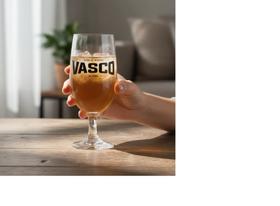 Taça vidro times 300ml - vasco