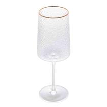 Taça Vinho Cristal c/ Fio de Ouro Petra 500 ml Lyor Taça Vinho Cristal c/ Fio de Ouro Petra 500 ml Lyor