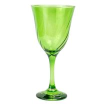 Taça Vinho Lirio Cor Verde Super Luxo 330 ml - Vidro