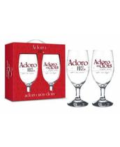 Taca windsor c/2un - adoro nos dois ref:11597 Taca windsor c/2un - adoro nos dois ref:11597