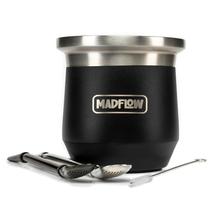 Taça Yerba Mate MADFLOW em Aço Inoxidável - com 2 Bombas