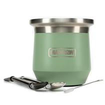 Taça Yerba Mate MADFLOW em aço inoxidável com 2 bombas Taça Yerba Mate MADFLOW em aço inoxidável com 2 bombas