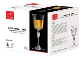 Taças America 20s Bormioli Rocco 15x6x6cm Cristal Transparente 80ml 6pçs para Bar Festa e Mesa Posta Taças America 20s Bormioli Rocco 15x6x6cm Cristal Transparente 80ml 6pçs para Bar Festa e Mesa Posta