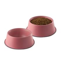 Taças de aço inoxidável para cães Flowrish Extra Thick 3L Pink 2PK