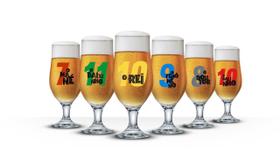 Taças De Cervejas Temáticas - Craques 340Ml - 6 Unidades - Ruvolo