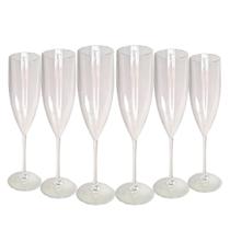 Taças De Champanhe Acrílico Cristal 160ml - 25 Unidades Chandon Champagne Taças De Champanhe Acrílico Cristal 160ml - 25 Unidades Chandon Champagne