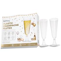 Taças de champanhe de plástico descartáveis OptiThing 130mL x24
