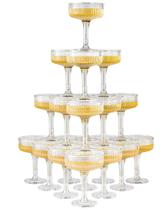 Taças de champanhe de plástico DORONAN, 20 unidades, 210 ml, acrílico Taças de champanhe de plástico DORONAN, 20 unidades, 210 ml, acrílico